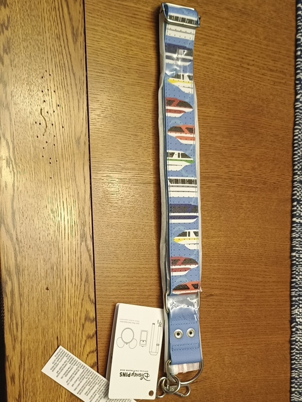 New Disney Parks Official Pin Trader Gear Lanyard Monorail Theme